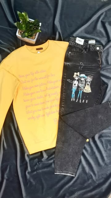 شلوار مام استیکردار دورس نخی